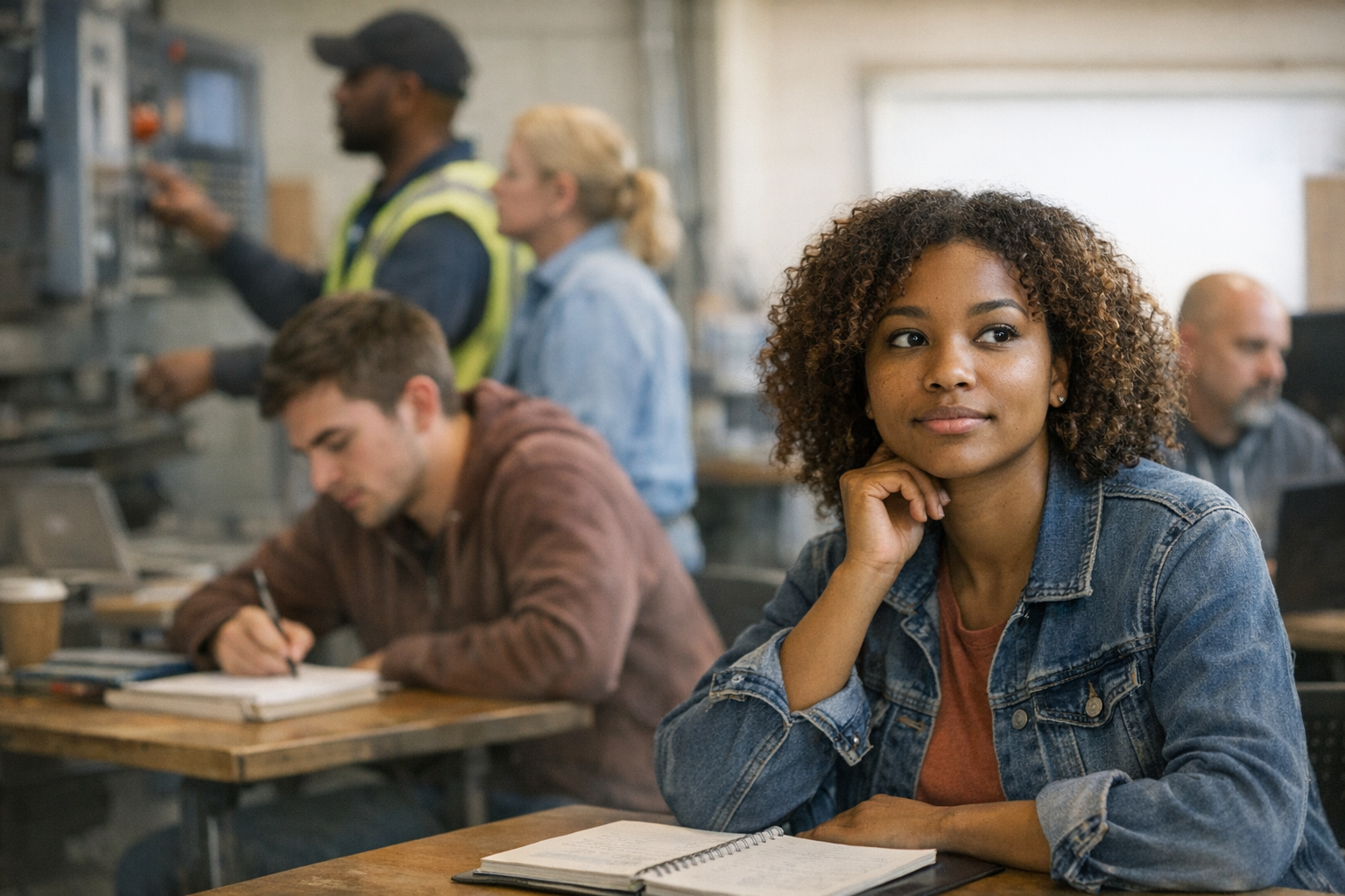 Ohio parent and high school student reviewing a graduation credit plan together at a kitchen table