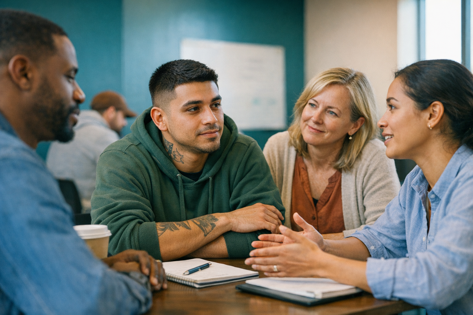 Ohio learner comparing job training options with a worksheet about background checks, licensing, placement sites, and employers
