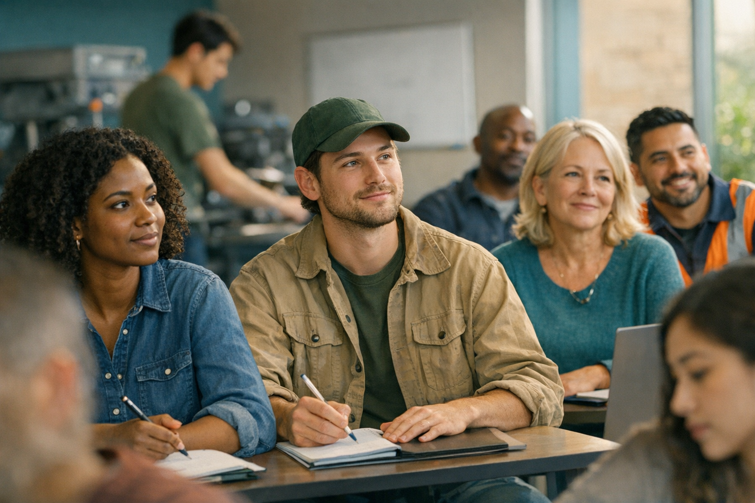 Adult learner in Ohio reviewing job training funding options before enrolling