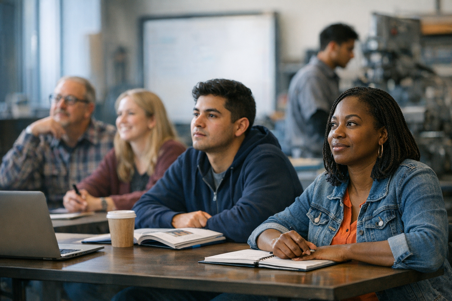 Ohio parent and student reviewing school progress notes together at a kitchen table