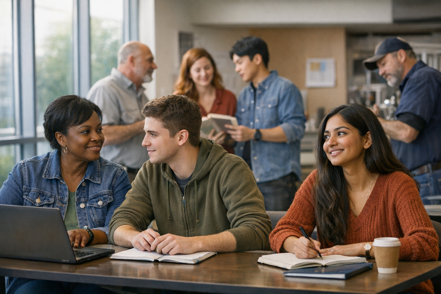 Ohio learner and family reviewing education, diploma, GED, career training, and support options with a clear Ready Set Onward route forward