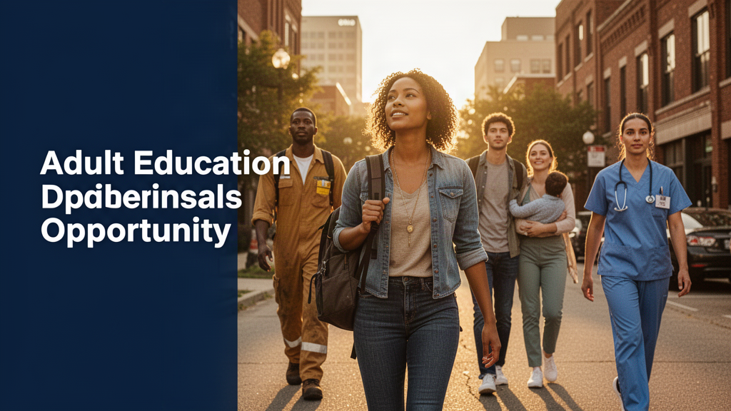 Adults moving forward toward education, training and work opportunities